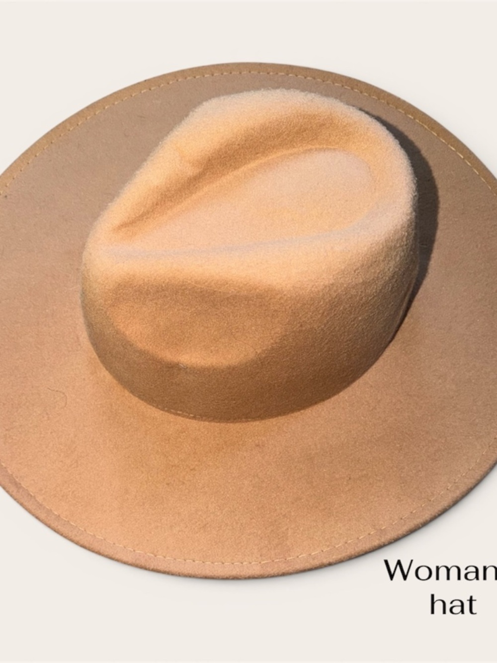 Tan woman’s hat